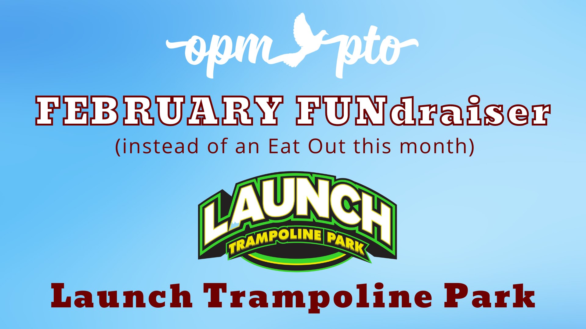 February FUNdraiser at Launch Trampoline Park